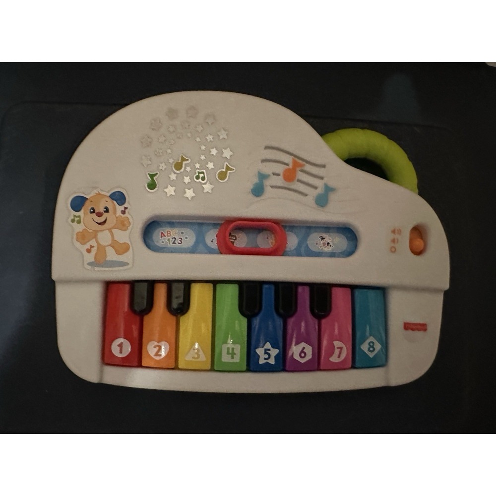 Laugh & Learn Fisher Price Silly Sounds Light Up Piano Keyboard Toy WORKS